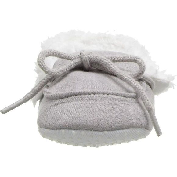 Luvable Friends Baby Booties Unisex Infants Moccasin Shoes Gray Size 0-6 Months - Picture 4 of 12